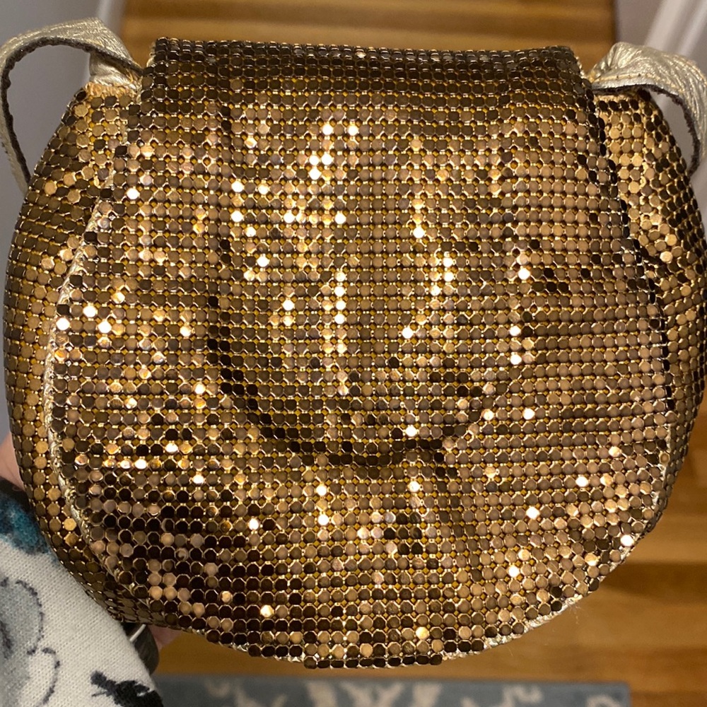 Gold Mesh Small Shoulder Bag